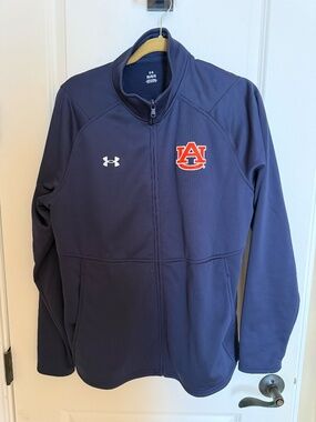 MENS LIKE NEW - UNDER ARMOR AUBURN TIGERS ZIP JACKET